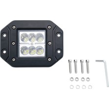 Hubstein Beyaz 6led’li Gömme Arka Tampon Bar Spot Off Road Tekne Çalışma Lambası