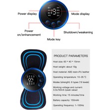 Synope LCD Ekran Ems Boyun Omuz Kol Elektrikli Masaj Bantı Kas Stimülatörü