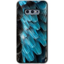 MRC İletişim Samsung Galaxy S10E Kılıf Hd Desen Baskılı Arka Kapak - 9d Tüyler