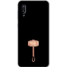 MRC İletişim Samsung Galaxy A02 Kılıf Hd Desen Baskılı Arka Kapak - Thor Çekiç