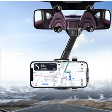 Mi7a Araç Içi Uzayan Ayarlanabilir 360° Dikiz Aynası Telefon Tutucu Car Holder