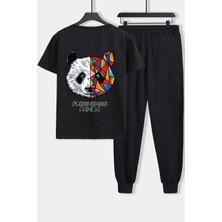 Trendypassion Unisex Panda Baskılı 2'li Eşofman Takımı