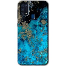 MRC İletişim Samsung Galaxy M31 Kılıf Hd Desen Baskılı Arka Kapak - Klas Mermer