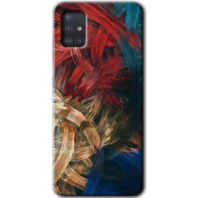MRC İletişim Samsung Galaxy A51 Kılıf Hd Desen Baskılı Arka Kapak - Karma Boyalar