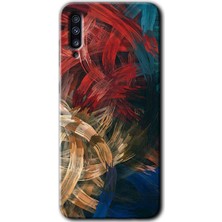 MRC İletişim Samsung Galaxy A70S Kılıf Hd Desen Baskılı Arka Kapak - Karma Boyalar