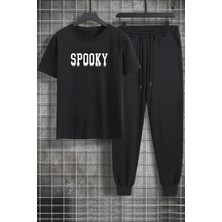 Trendypassion Unisex Spooky Baskılı 2'li Eşofman Takımı