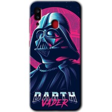 MRC İletişim Samsung Galaxy A20 Kılıf Hd Desen Baskılı Arka Kapak - Darth Vader