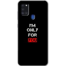 MRC İletişim Samsung Galaxy A21S Kılıf Hd Desen Baskılı Arka Kapak - For You