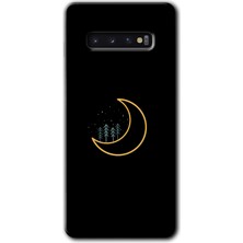 MRC İletişim Samsung Galaxy S10 Kılıf Hd Desen Baskılı Arka Kapak - Iyi Geceler