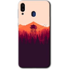 MRC İletişim Samsung Galaxy M20 Kılıf Hd Desen Baskılı Arka Kapak - Gözlem Kulesi