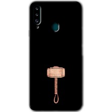 MRC İletişim Samsung Galaxy A20S Kılıf Hd Desen Baskılı Arka Kapak - Thor Çekiç