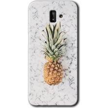 MRC İletişim Samsung Galaxy J8 Kılıf Hd Desen Baskılı Arka Kapak - Ananas