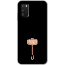 MRC İletişim Samsung Galaxy A02S Kılıf Hd Desen Baskılı Arka Kapak - Thor Çekiç
