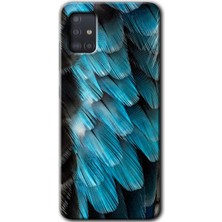 MRC İletişim Samsung Galaxy A51 Kılıf Hd Desen Baskılı Arka Kapak - 9d Tüyler