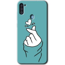 MRC İletişim Samsung Galaxy M11 Kılıf Hd Desen Baskılı Arka Kapak - Mutluluk