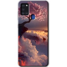 MRC İletişim Samsung Galaxy A21S Kılıf Hd Desen Baskılı Arka Kapak - Uçurumdaki Hayat