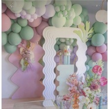 Bal10 Dünyası Toz Pembe-Kış Yeşili-Mint Yeşili Balon Seti 70 Adet