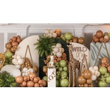 Bal10 Dünyası Okaliptus Karamel Deniz Kumu Balon Seti 50 Adet