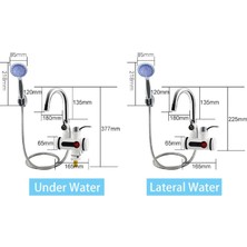 Wevolt Elektrikli Ani Su Isıtıcı Musluk Termal Ani Su Isıtıcı Musluk Duş Setli (Alttan Giriş)