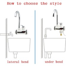 Wevolt Elektrikli Ani Su Isıtıcı Musluk Termal Ani Su Isıtıcı Musluk Duvar Giriş.çelik Siprel Başlık Hediye