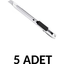 Kraf 5 Adet Dar Metal Maket Bıçağı -