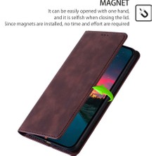 Lr Joyful Xiaomi 13 5g Anti-Çizelge Pu Deri Kart Yuvası Stand Telefon Kılıfı Cilt Touch Hissedilen Manyetik Emilim Flip Kapak (Yurt Dışından)