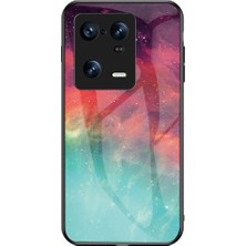 Lr Joyful Xiaomi 13 Pro 5g Için Yıldızlı Gökyüzü Desen Baskı Temperli Cam Telefon Kılıfı Sabit Pc+Yumuşak Tpu Şok Geçirmez Hibrit Kapak (Yurt Dışından)