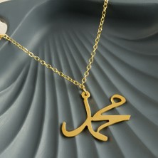 Feryal Muhammed Yazılı Uçlu Kolye