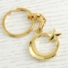 Feryal Ay Yıldız Figürlü Metal Anahtarlık