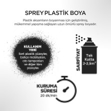 Polisan Plastik Yüzey Mat Beyaz Sprey Boya 400 ml