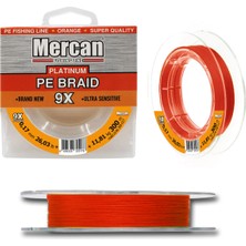 Mercan Platinum Pe 9x Örgü Ip 300 M Turuncu Makara Misina