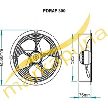 Fanex Pdraf 2m 300 Dıştan Rotorlu 2500 M³/h Aksiyal Aspiratör