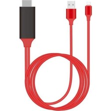 Temiz Pazar Lightning HDMI Çevirici Dönüştürücü Tv Kablosu (Iphone 5/6/7/8/x/xr/xs Plus Için)