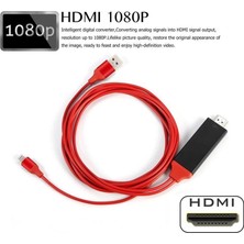 Temiz Pazar Lightning HDMI Çevirici Dönüştürücü Tv Kablosu (Iphone 5/6/7/8/x/xr/xs Plus Için)