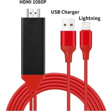 Temiz Pazar Lightning HDMI Çevirici Dönüştürücü Tv Kablosu (Iphone 5/6/7/8/x/xr/xs Plus Için)