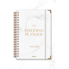 Le Color Düğün Planlayıcısı Altın Köşeli Ajanda Luxury Wedding Planner