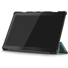 Zsunsky Shop Lenovo Için Renkli Çizim Deri Çantası M10 (Yurt Dışından)