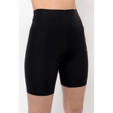 Sauna Suit Bel Basen Toparlayıcı Ince Yüksek Bel Kadın Iz Yapmaz Lazer Kesim Paçalı Korse
