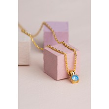 Lieza Kadın 925 Ayar Gümüş Doğum Taşlı Kolye