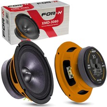 For-x Oto Mıdrange 20 Cm 300W 2 Adet Turuncu For-X XMD-3080