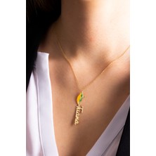 Lieza Kadın 925 Ayar Gümüş Doğum Ayı Çiçekleri İsim Kolye