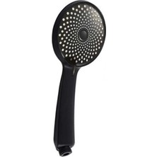 Pratik Mağazam  3 Fonksiyonlu Su Tasarruflu Duş Başlığı El Duşu Siyah