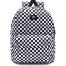 Çanta Yurdu Vans Old Skool Check Sırt Çantası Siyah Beyaz