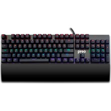 Preo MG50 Plus Clicky Blue Switch Bilek Destekli Gaming Mekanik Klavye