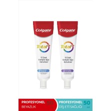 Colgate Total Profesyonel Beyazlık 50 Ml + Colgate Total Profesyonel Diş Eti Sağlığı 50 Ml