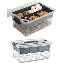 Lirazon Stormax 12 Litre 4 Bölmeli Kapaklı Çok Amaçlı Saklama Kutusu Organizer