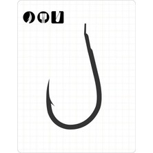 Fudo 0001 Delta Chinu Tırtıklı Pala Black Nikel Iğne No : 3