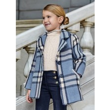 Abel & Lula Kız Çocuk Kareli Kaban