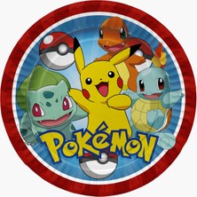 Parti Furyası Pokemon Doğum Günü Konsepti 8 Kişilik Pokemon Doğum Günü Seti Ekonomik