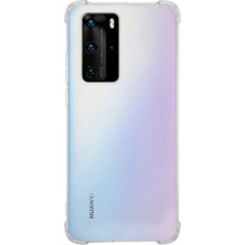 Kılıfmania Huawei P40 Pro ile Uyumlu Kapak Köşe Korumalı Airbag Antishock Silikon Şeffaf Kılıf